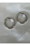 Silver Color Big Hoop Earrings - 2