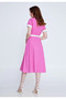 midi dress with belt - 4