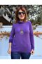 Italian Degaje Collar Necklace Knitwear Purple - 3