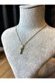 Letter I Lacquer Coated Gold Non-Tarnish Chain Necklace - 2