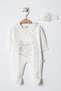 Cotton Heart Embroidered Baby Girl Romper Hospital Discharge Set - 4