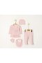 Luxury Cotton Lace Detailed 5-Piece Baby Girl Hospital Discharge Set - 4