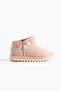 Luno Children's Elastic Orthopedic Non-Slip Sole Boots Pink Suede