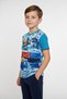 Boys Crew Neck Relax Fit Cotton Brawl Stars Leon Printed Short Sleeve T-Shirt - 2