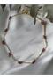 Red Flower Necklace with Sand Beads - 5