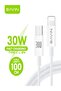 30W Fast Charging Type-C Cable For Laptop & iPhone 16 1M Data Transfer TPU Wire - CB274