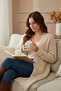Women's Batwing Sleeve Knitted Long Cardigan with Pockets – 100% Acrylic – Mas2020 - 7