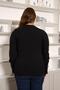 Large Size Knitwear with Drop Sleeves Detail - 5