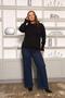 Large Size Knitwear with Drop Sleeves Detail - 3