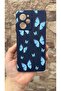 Poco X5 Pro Compatible Blue Butterfly Patterned Silicone Shock-Absorbing Classic Protective Rubber Case 277 - 2