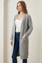 Women's Batwing Sleeve Knitted Long Cardigan with Pockets – 100% Acrylic – Mas2020 - 2