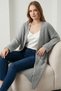 Women's Batwing Sleeve Knitted Long Cardigan with Pockets – 100% Acrylic – Mas2020 - 3