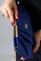 Cobalt Blue Evening Dress Clutch Portfolio Bag with Chain Strap – Women's Shoulder Bag for Stylish Evening and Event Combinations - 8