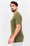 Men Sportswear Fit Short Sleeve Outdoor T-Shirt, Olive - 2