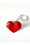 Heart Keychain 6 Pieces – Decorative Bag Ornament, Heart Keychain Accessory - 3