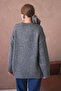 Women's Crew Neck Soft Textured Oversized Knitwear Sweater 3032 - 6