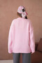 Women's Crew Neck Soft Textured Oversized Knitwear Sweater 3032 - 6