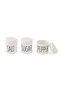3-Piece Porcelain Spice Jar Seasoning Set White Color - 3