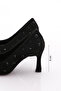 8778 Women's Studded Heeled Shoes - 5