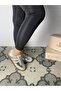 Paula Lace-Up Silver Sports Shoes - 3