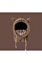 Plush Beanie Hat with Cute Teddy Bear Detail and Neck Collar - 2