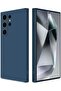 Silicone Case Compatible with Samsung Galaxy S24 Ultra, Full Body Silky Soft Touch Phone Case, Blue