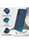 Silicone Case for Samsung Galaxy A25 5G — Full Body Silky Soft Touch, Camera Protection, Blue - 2