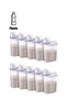 10-Piece Airtight Rice, Bean, Cereal Storage Container Bin With Measuring Cup Set Clear 2500