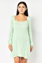 Women Textured Mini Dress, Mint Green