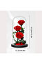 Preserved Rose in Glass Dome – Red, Large Size (Forever Rose Gift) - 2
