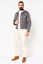 Men Plain Denim Jacket, Dark Grey - 4