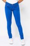 Women Regular Fit Solid Chino Pants, Blue
