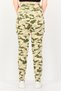 Women Skinny Fit High Waist Camouflaged Cargo Pants, Multicolor - 4