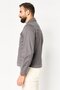Men Plain Denim Jacket, Dark Grey - 3