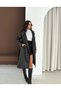 Beli Belted Lined Faux Leather Trench Coat - 3