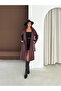 Beli Belted Lined Faux Leather Trench Coat - 3