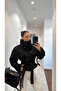 Women's Black Color Mock Neck Generation Cashmere Coat