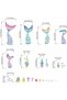 Baby Girls Mermaid Tail Wall Stickers - Under The Sea Marine Theme - 3