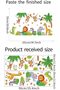 Safari Animal Wall Decals for Kids Room, Jungle Nursery Stickers (39.7x21 in) - 7