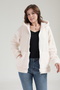 Thick Texture Welsoft Winter Kangru Pocket Hooded Zippered Plush Cardigan - 7
