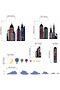 City Wall Stickers for Boys Room - Peel & Stick Colorful Cityscape Decals (Ages 1-12) - 4