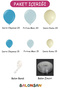 Balloon Set 105 Pieces (Deep Ocean-Storm Blue-Sea Sand) - 2