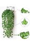 12 Pack Artificial Ivy Garland - Fake Vines with Clips, Green Hanging Plants for Home & Wed
