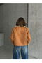 Suede Plush Coat - Tan Brown | |   F1856 - 5
