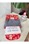 Red New Year Patterned Book Cover Stylish and Book Protective Cover with Pocket Multi-Purpose Gift 19X25 cm - 5