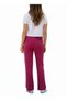 Fuchsia Corded Fabric Knitwear Knitted Wide Leg Lace-Up Detailed Comfortable Stylish Women's Trousers Pajamas - 2