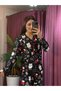 Premium Series Micro Suede Women's Stylish Home Wear Pajama Set - 3