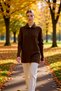 Women's Regular Fit Buttoned Shirt Collar Long Sleeve Corded Fabric Knitwear Cardigan Casual Elegance and Comfort