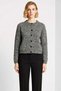 Women's Textured Bouclé Yarn Knit Cardigan, a Comfortable and Stylish Piece That Complements Your Everyday Style - 5