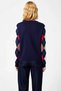 Women's Argyle Patterned V-Neck Buttoned Knitwear Cardigan Relaxed Fit Long Sleeve Cardigan Offering a Stylish Look - 6